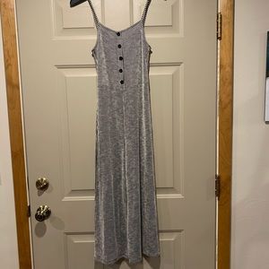 Caution to the Wind bell leg capri romper/jumpsuit
